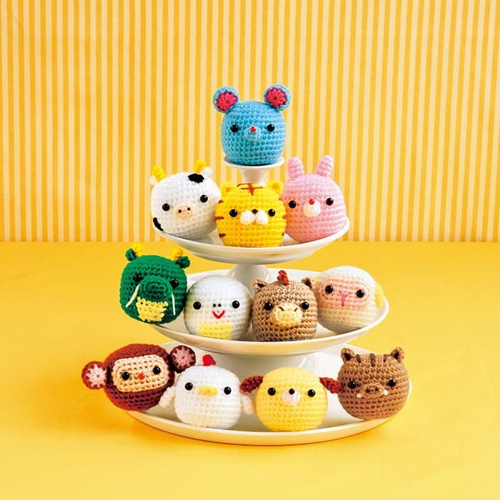 編み物 あみぐるみ | 干支のなかまたち Miyuki Ichikawa (DLknit0015