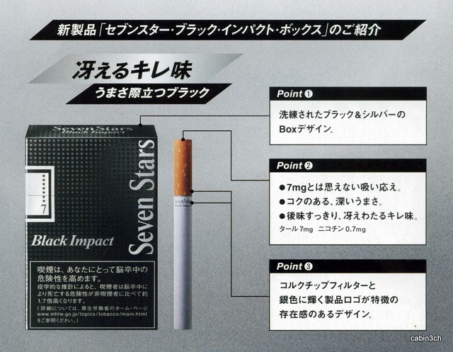 セブンスター・ブラック・インパクトBOX: たばこ屋cabinさんのブログ