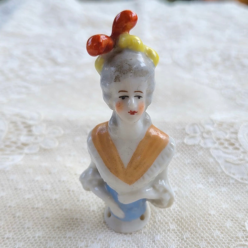 20's ハーフドール ピンクッションドール 陶器 ドイツ | アンティーク