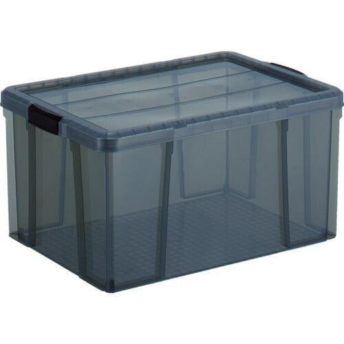 TRUSCO クリアライトボックス 66L 黒半透明 TCR04BK トラスコ