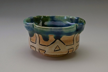 寺田鉄平 No.042041 織部菱繁文向付 | えにし庵