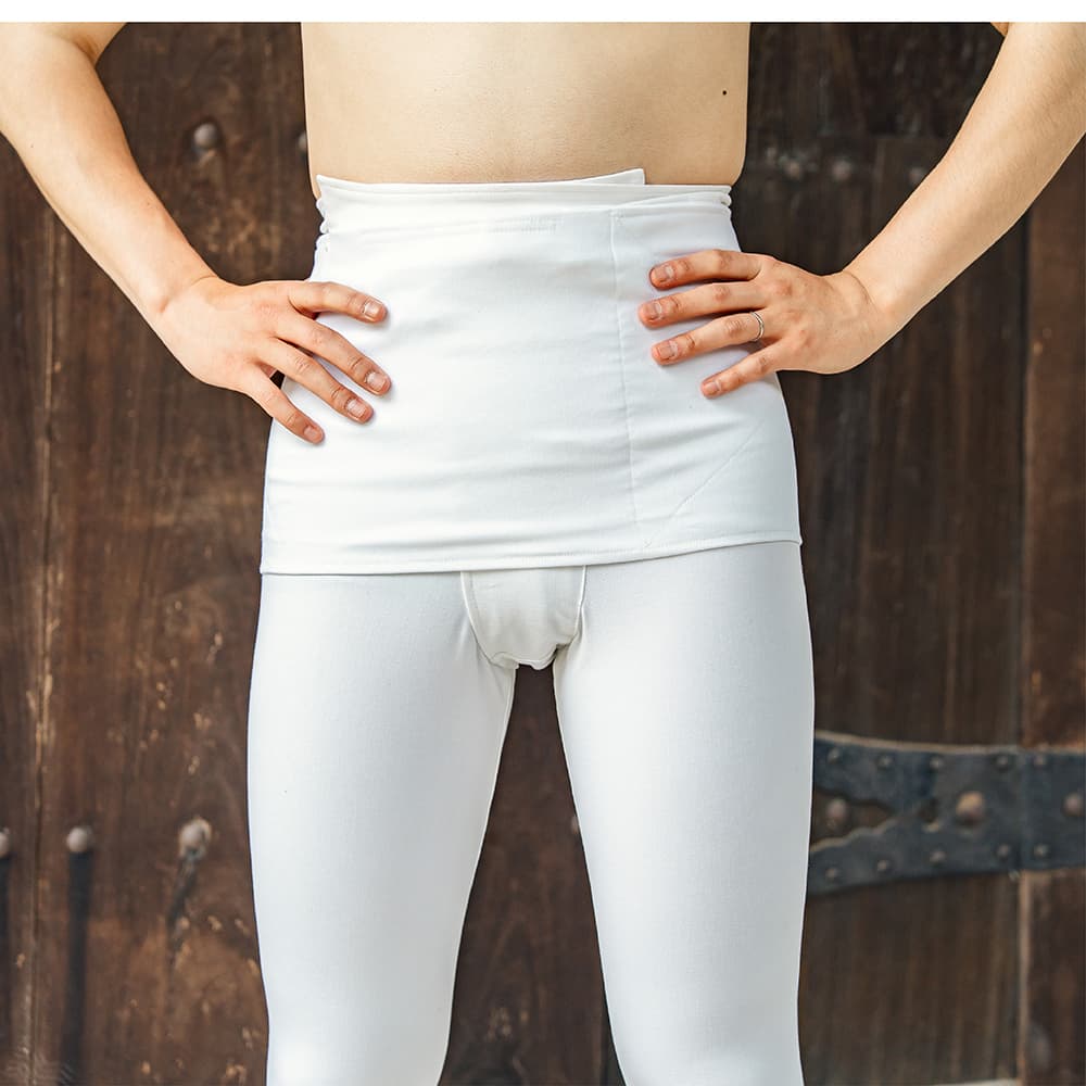 腹巻 [fu] 祭り腹巻 ストレッチ マジックテープポケット 白 黒 S～3L