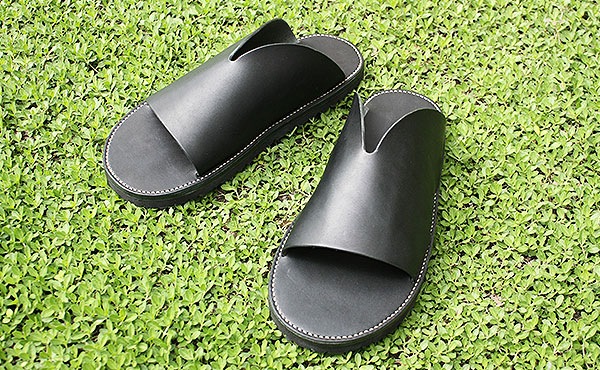 栃木レザー レザーサンダル アウル【オーダーメイド お好みの革色糸色