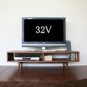 ミッドセンチュリー調ウォールナットのテレビ台、テレビボード、AV