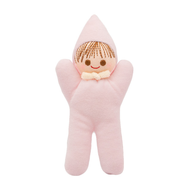 タオル地のベビーぬいぐるみ ベビーラトルになっているリサ人形