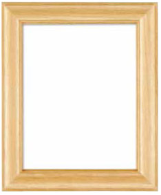 額縁 W-40 白木 オリムパス 【KY】 木製 フレーム 額 外径18.2cm×15.2