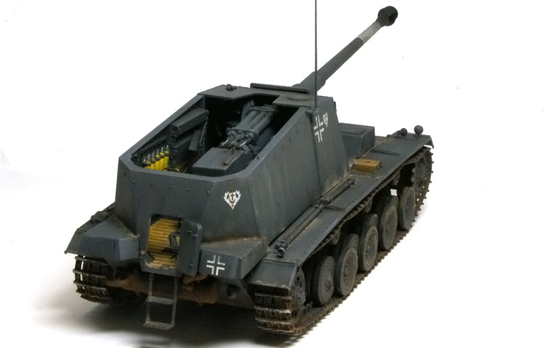 プラモ日記 » ドイツ・12.8cm重自走砲シュトゥーラ・エミール その8 完成!!
