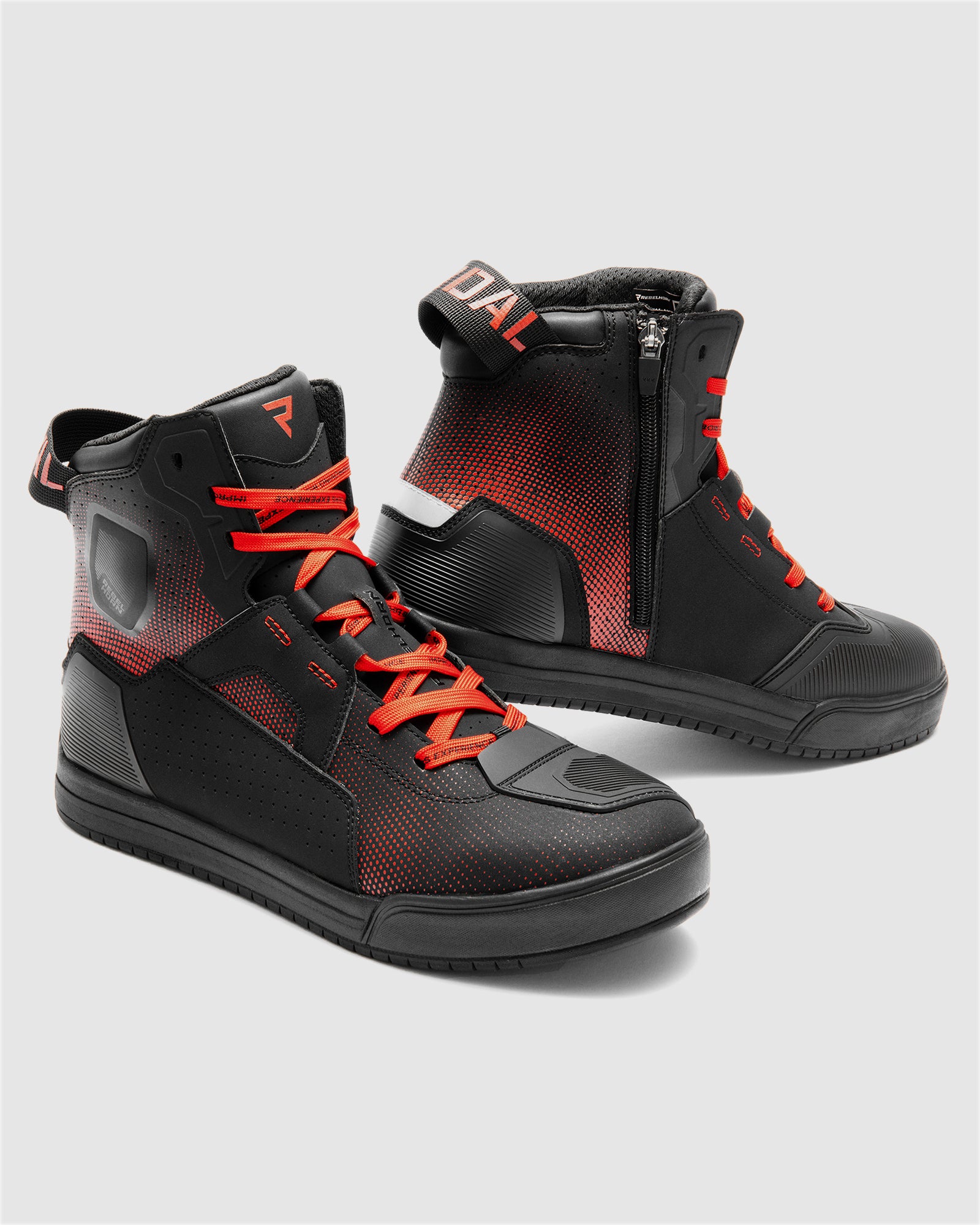 Vandal II Motorcycle Boots Red | Rebelhorn Official