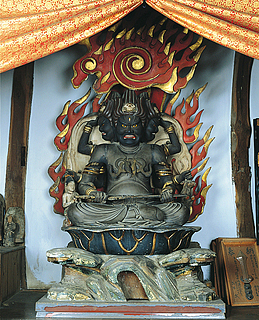 福島市の文化財 -【市指定】 木造三面大黒天坐像-／福島市公式ホームページ