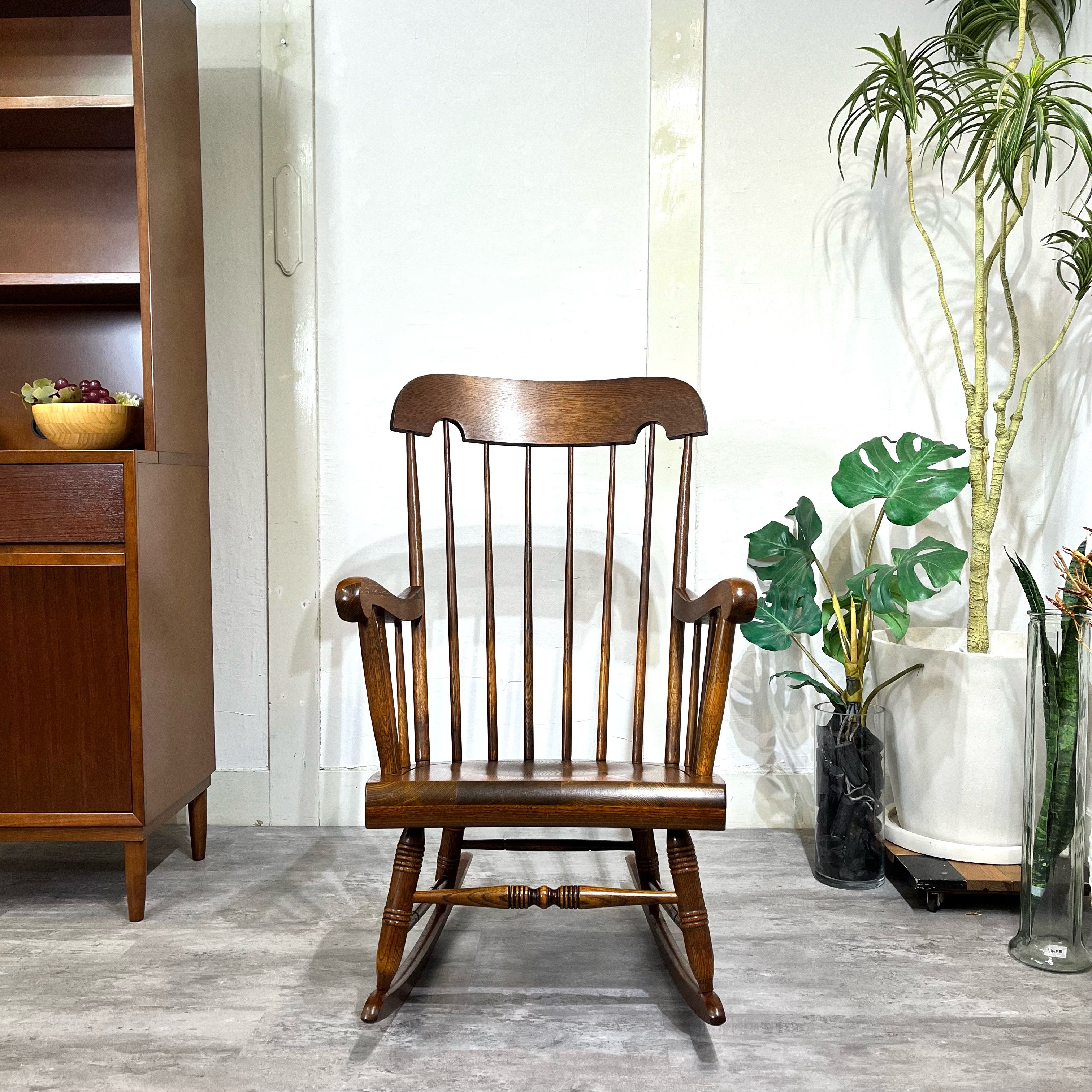 飛騨産業 ①飛騨産業 キツツキマーク ロッキングチェア ダイニング