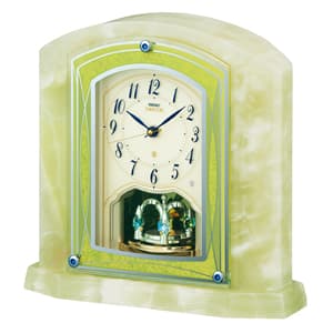 SEIKO EMBLEM セイコーエムブレム 天然石の風合いが魅力な電波置き時計