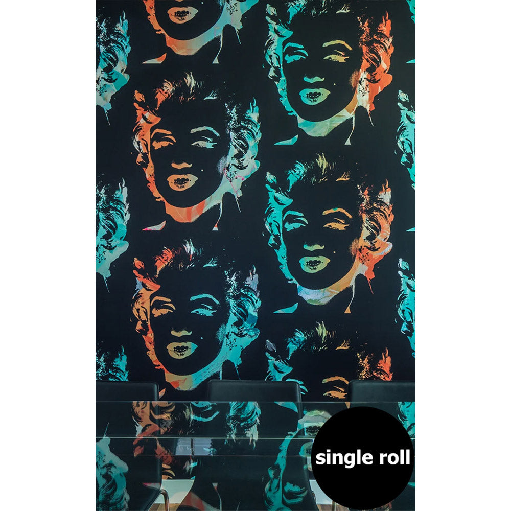 Andy Warhol / MARILYN MONOPRINT / Black on Chrome Mylar (single