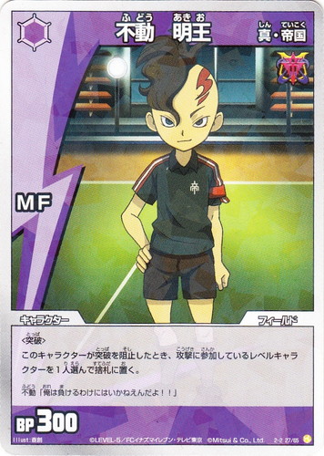 カード名「不動 明王」(2 枚)｜イナズマイレブン トレーディングカード