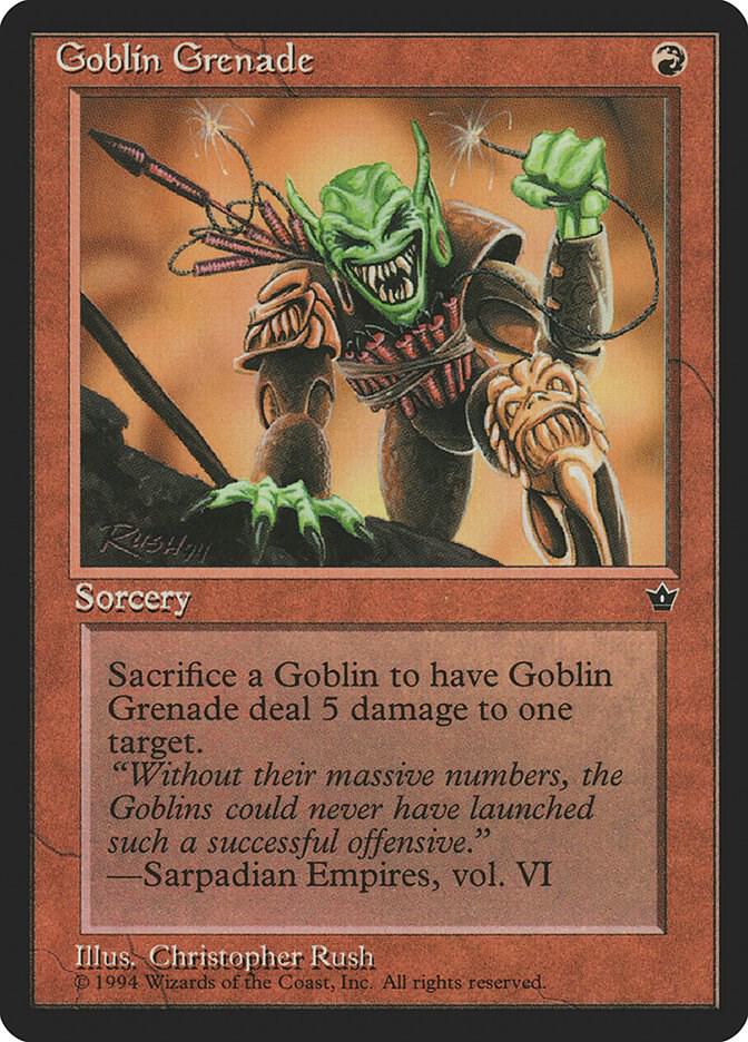 Goblin Grenade (Rush) - Fallen Empires - Magic: The Gathering