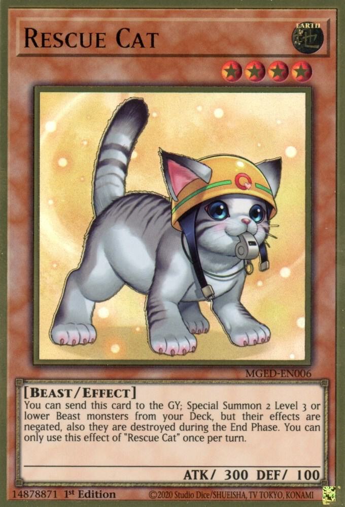 Rescue Cat (Alternate Art) - Maximum Gold: El Dorado - YuGiOh
