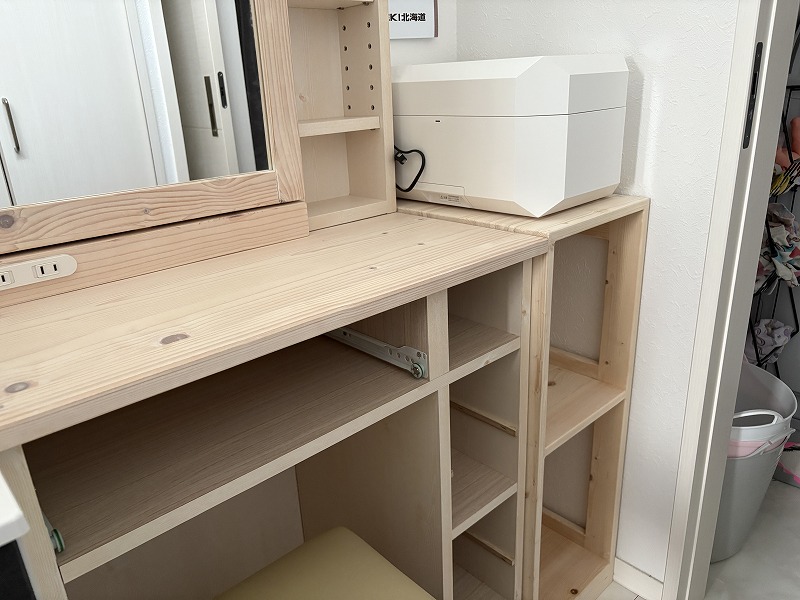 木工diy】義母の簡易整理棚を作ってみました。シンプルに簡単に