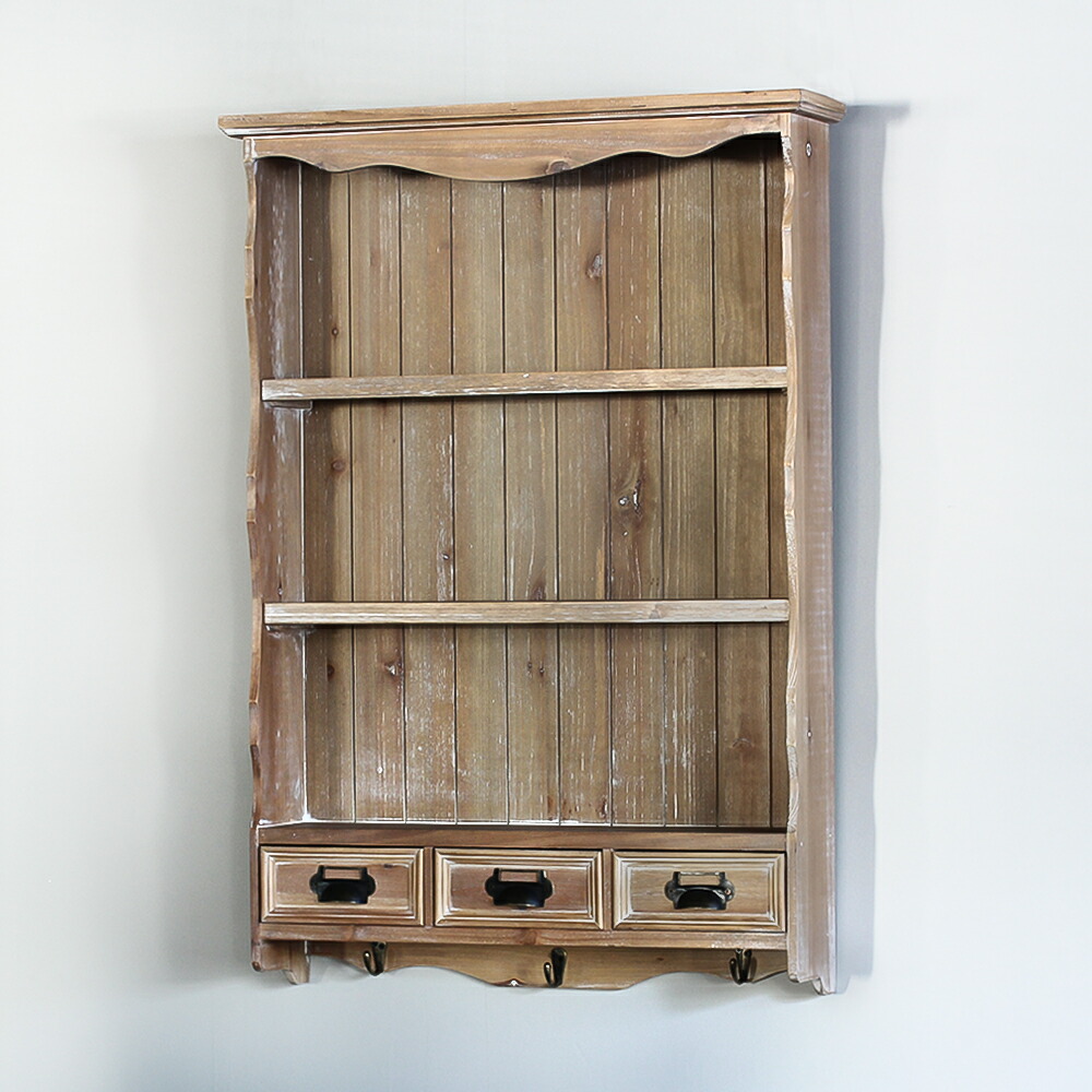 楽天市場】〔WRC01-JIG0101〕ウォールラック【シャビーウッド