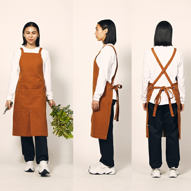 楽天市場】ウォッシュ キャンバス＆ツイル エプロン（クロスタイプ