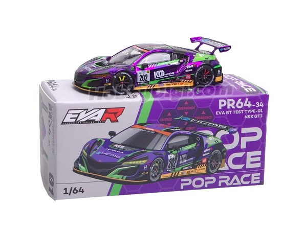 楽天市場】ポップレース製 1/64エヴァRT初号機 NSX GT3ポップレース製