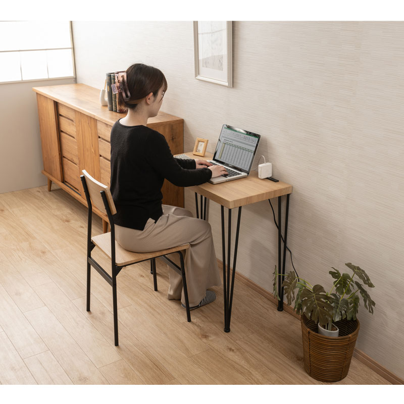 楽天市場】【heel】シリーズ デスク＆チェア2点セット 幅80 ナチュラル