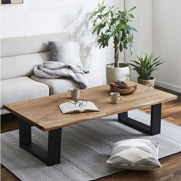 楽天市場】リビングーテーブル 座卓 天然木 無垢材 オーク センター