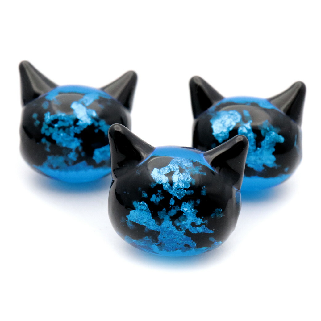 楽天市場】ホタルガラス ねこ ビーズ 1粒 光る 蓄光 パーツ 猫 ネコ