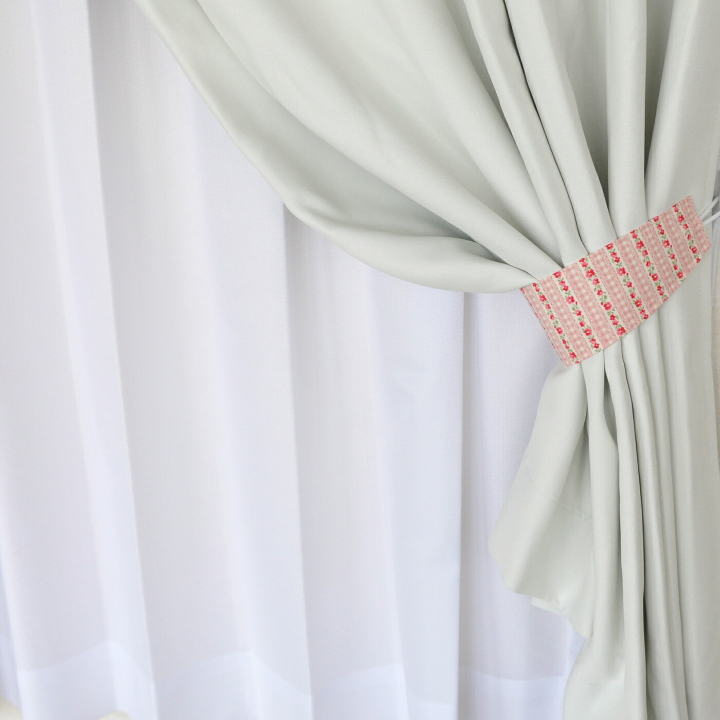 楽天市場】即納 カーテンタッセル(2本入り）花柄 カーテン留め【プチ