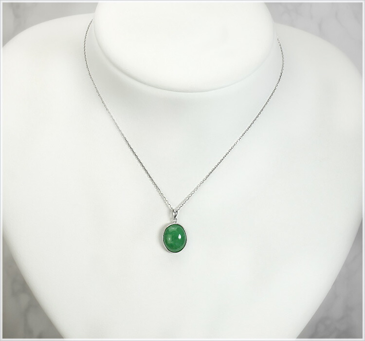 楽天市場】Pt 翡翠 ひすい(ジェイダイト)プラチナペンダントトップ