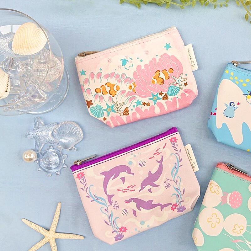 楽天市場】ミニポーチ marinelife 海のいきもの ( イルカ / クマノミ