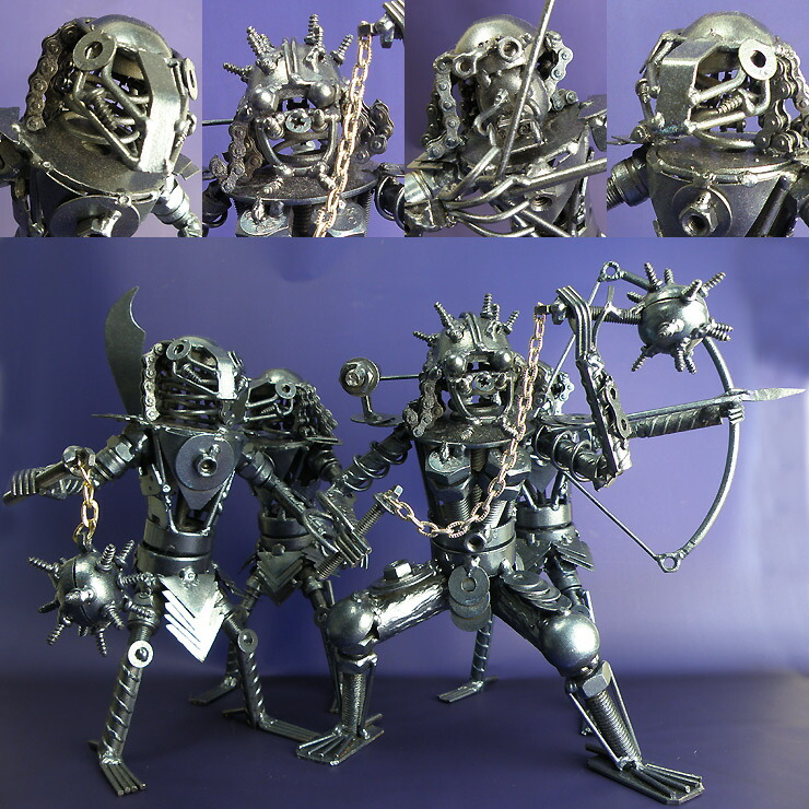 楽天市場】廃品フィギュアTIPE3 近未来ハンドメイドアートロボット