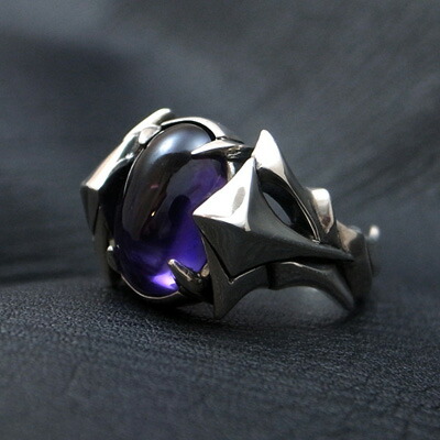 楽天市場】アメジスト 名入れ シルバー リング 指輪 刻印 メンズ 13号