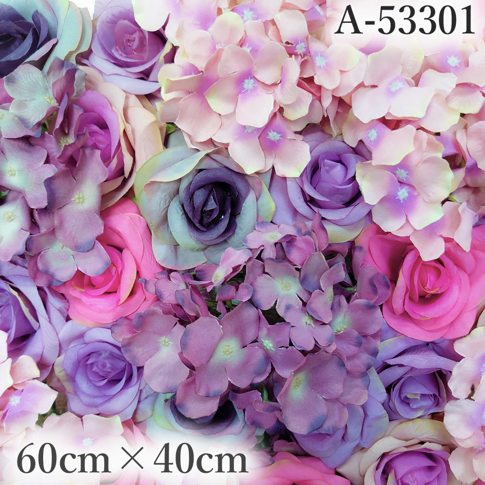 楽天市場】ウォールフラワー 花壁掛け 60×40cm 1枚 シルク風素材 連結