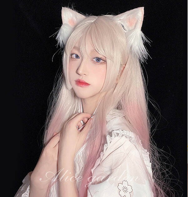 楽天市場】レディース フルウィッグ ツートン 姫カット ゆめかわ 巻き