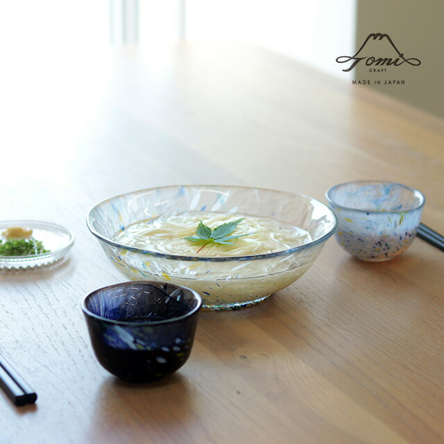 楽天市場】TOMICRAFT 江戸硝子 そうめん鉢＆ちょこセット(そうめん