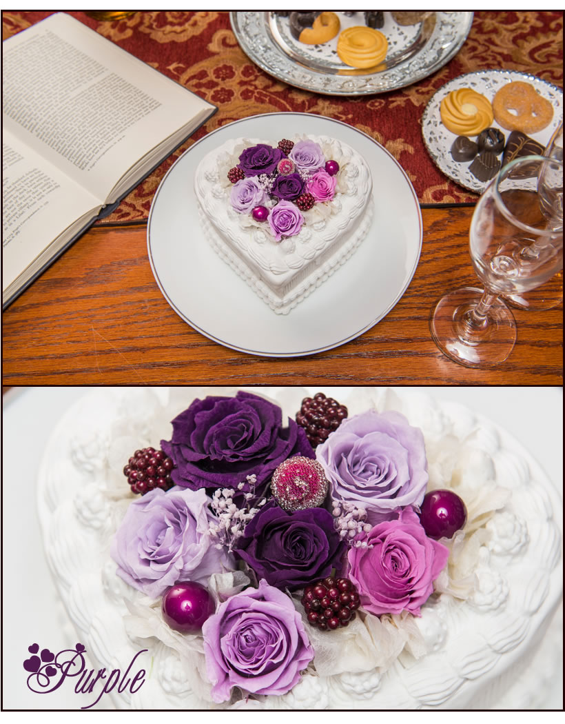 楽天市場】プリザーブドフラワーケーキ ハート型 誕生日ケーキ お誕生