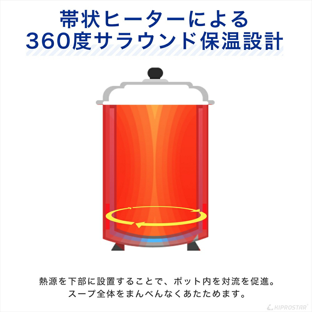 楽天市場】スープジャー 5L (満水5.6L) 業務用 スープ保温 卓上（湯煎