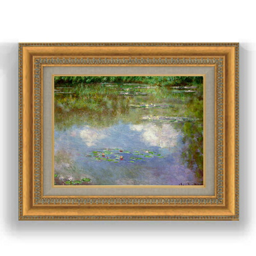 楽天市場】【油絵 直筆仕上げ】クロード・モネ 睡蓮（1） F4 【額入り