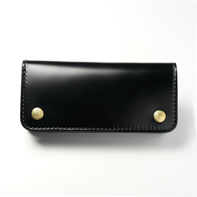 楽天市場】ロングトラッカーズウォレット コードバン 黒【長財布