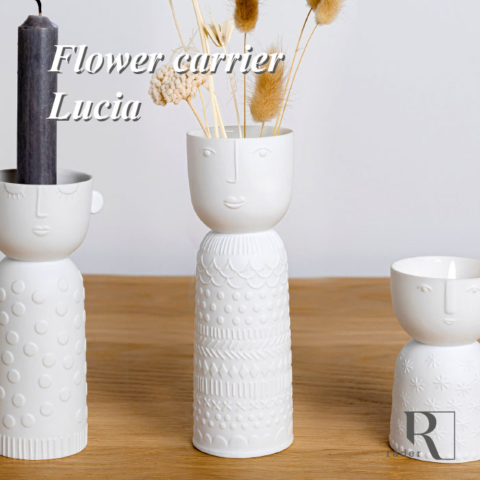 楽天市場】rader Flower carrier Lucia 顔の花瓶 球根の花瓶 フラワー