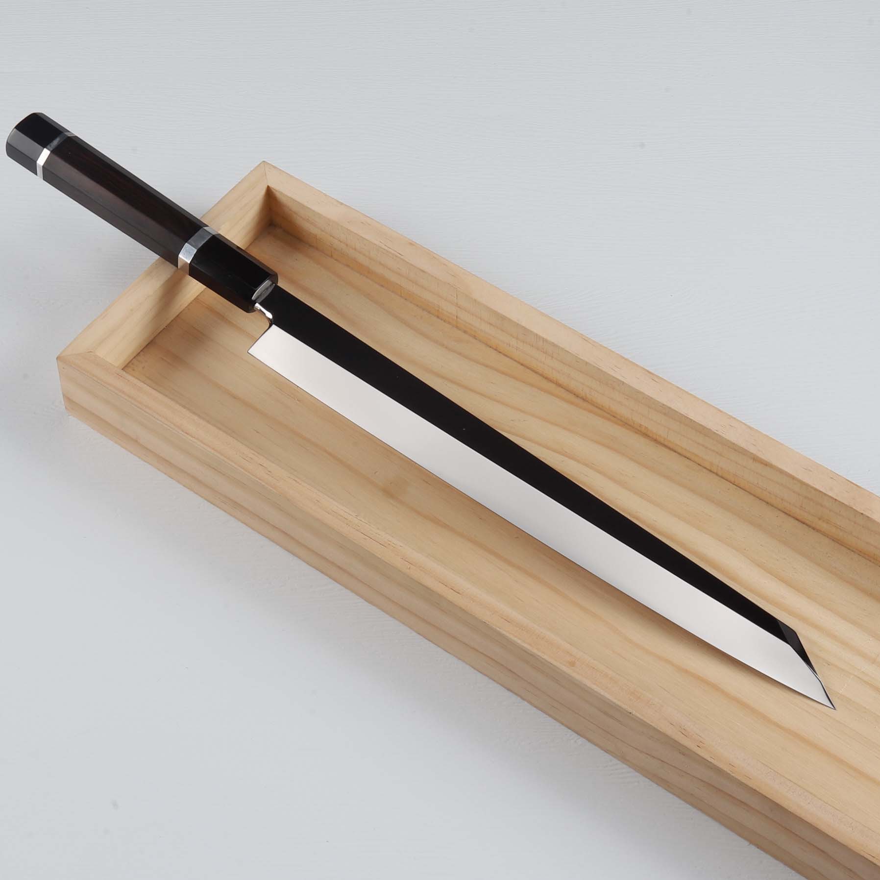 楽天市場】切付柳刃包丁 尺（刃渡り300mm）ウルトラ鏡面仕上げ 刺身