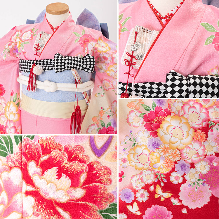 楽天市場】【レンタル】七五三 着物 7歳 四つ身セット(結び帯セット