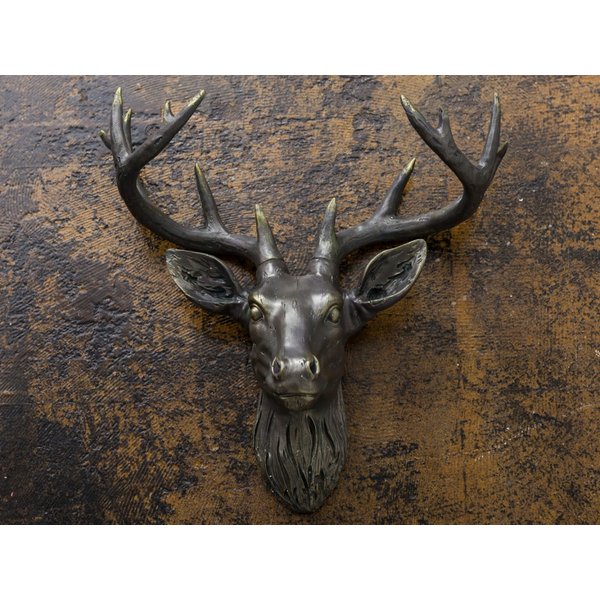 楽天市場】トナカイ 壁掛けオブジェ ハンティングトロフィー 剥製 シカ