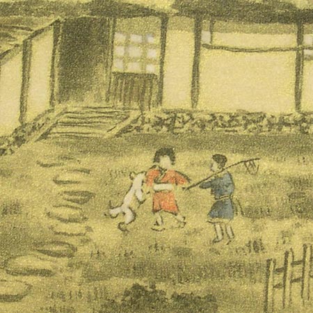 楽天市場】掛け軸 開運四神相応山水図 （今井玲豊） （掛軸小物なし