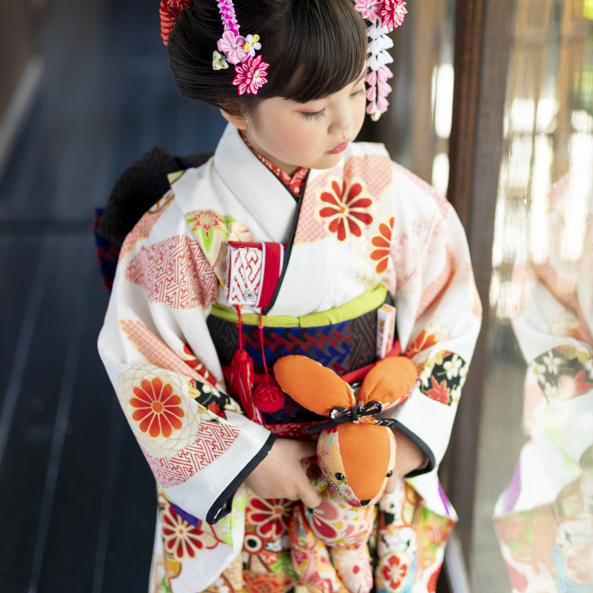 楽天市場】【レンタル】753 七五三 着物 7歳 フルセット 女の子