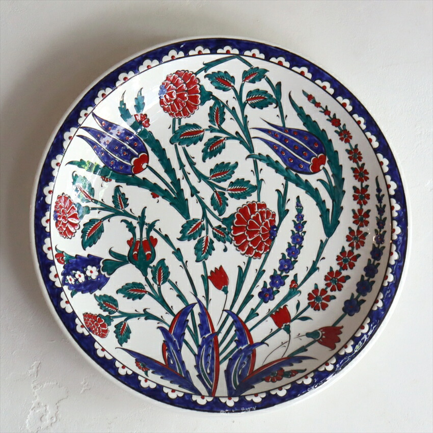 楽天市場】プレート30cm 手書き絵皿 トルコ ミュージアムピース