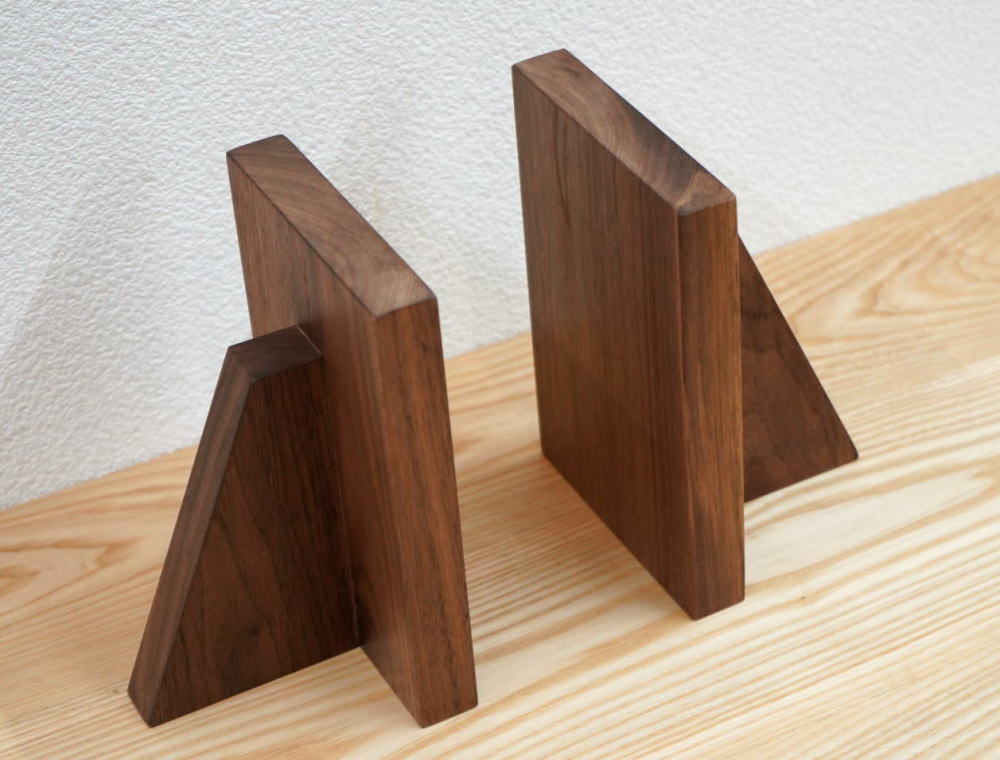 楽天市場】ブックスタンド 木製ブックスタンド A型 2個組 ブックエンド