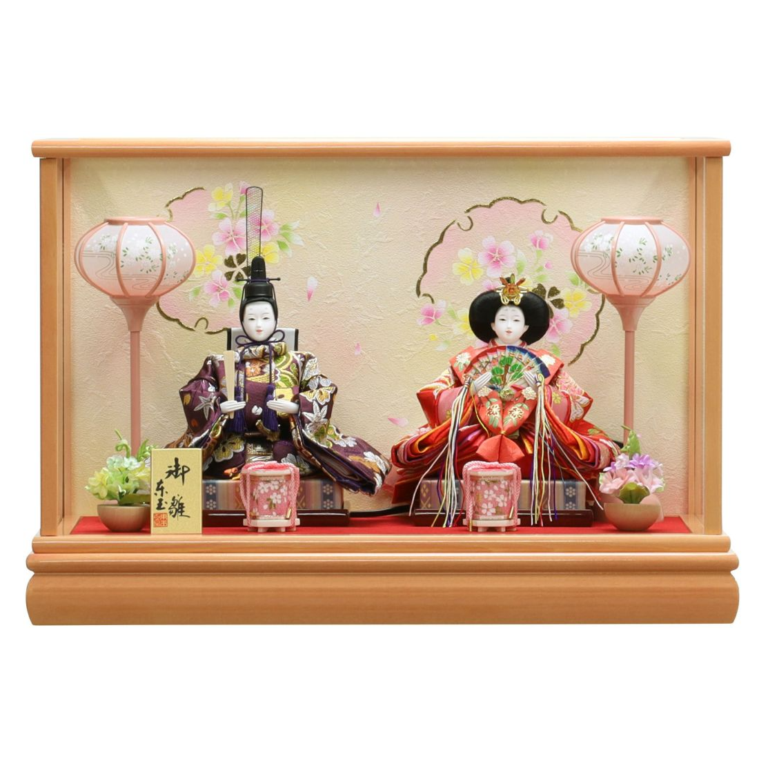 楽天市場】送料無料 東玉作 雛人形 衣装着親王 ガラスケース飾り 【愛