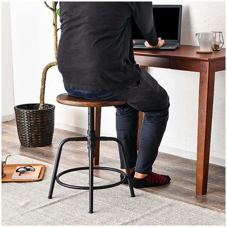 楽天市場】【ポイント5倍 〜2/23 01:59まで】アイアンスツール 木製