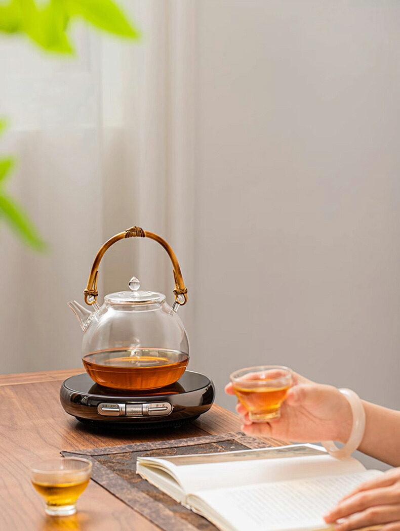 楽天市場】蘭亭 耐熱 ガラス ティーポット 竹の持ち手 ガラスケトル