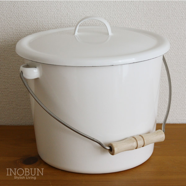 楽天市場】野田琺瑯 フタ付き ホーローバケツ 4L 日本製 新生活